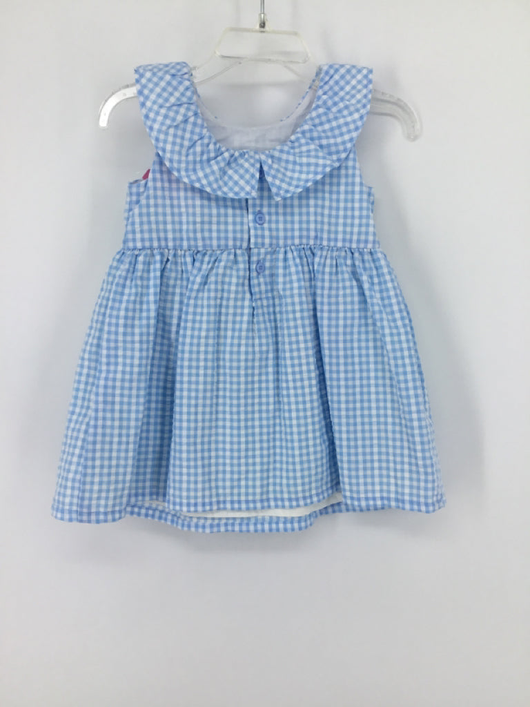 Just One You Made by Carters Child Size 9 Months Blue Dress - girls