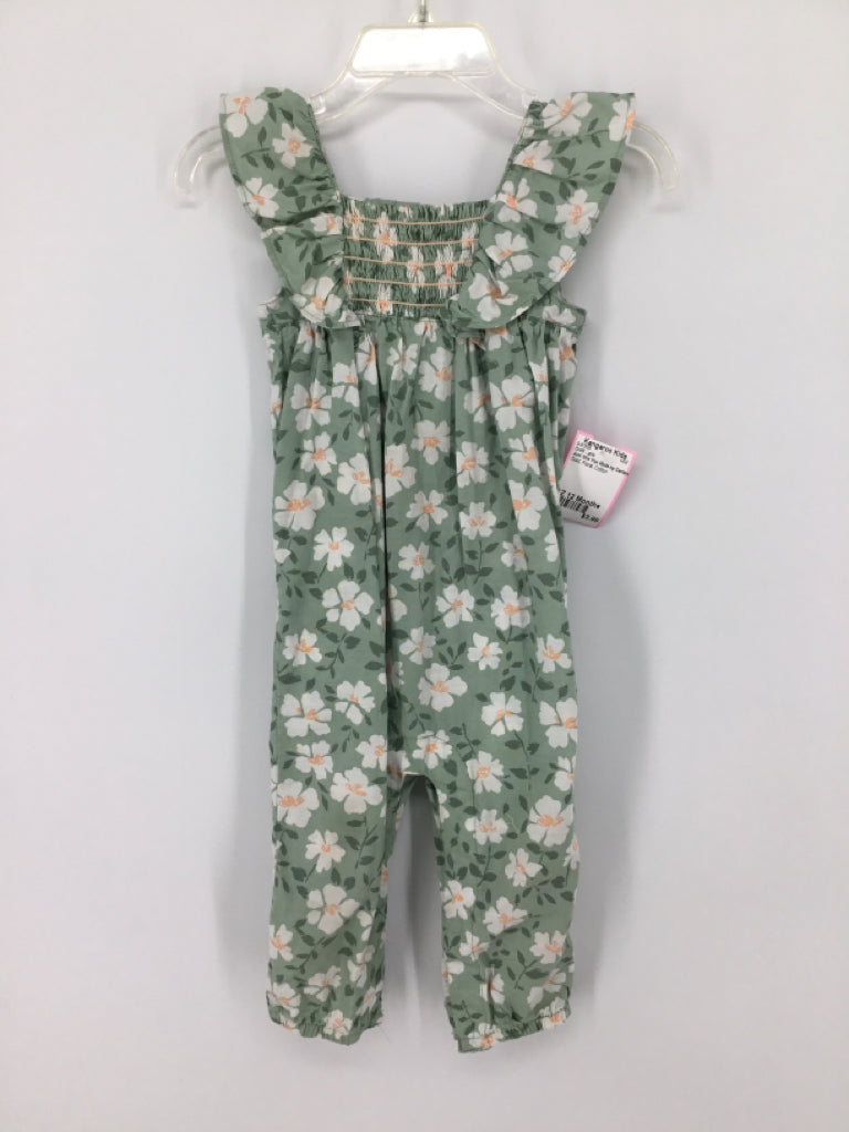 Just One You Made by Carters Child Size 12 Months Green Outfit - girls
