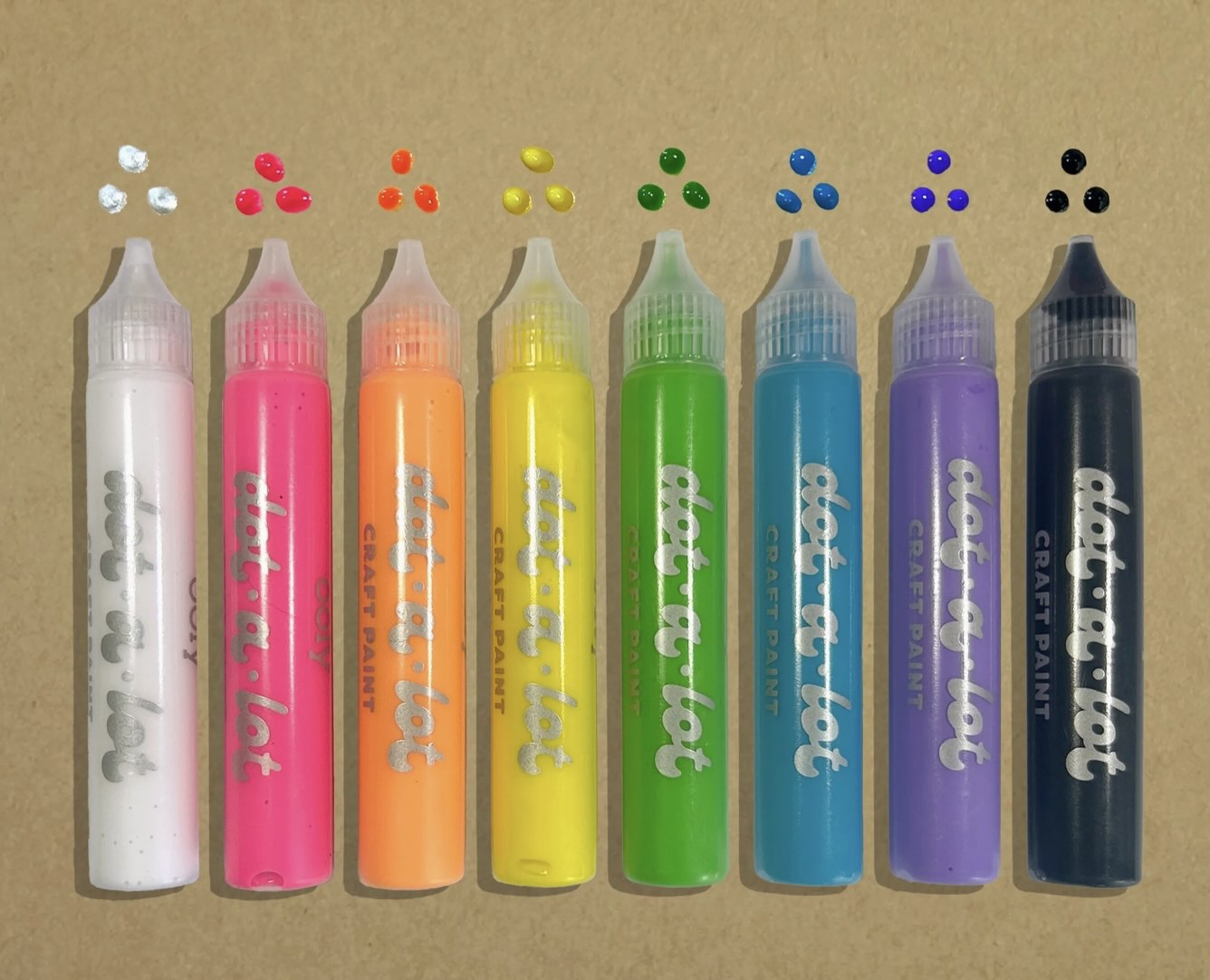 Ooly - Dot-a-Lot Dimentional Craft Paints (Bright)