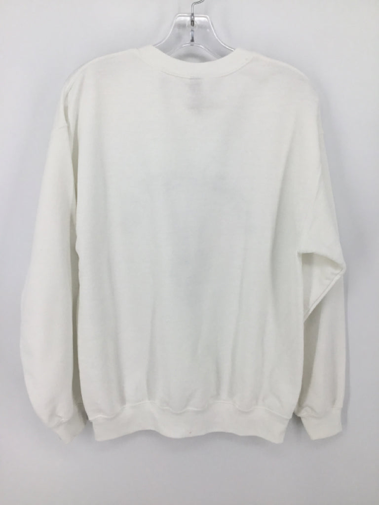 Gildan Child Size M White Halloween Maternity Sweatshirt