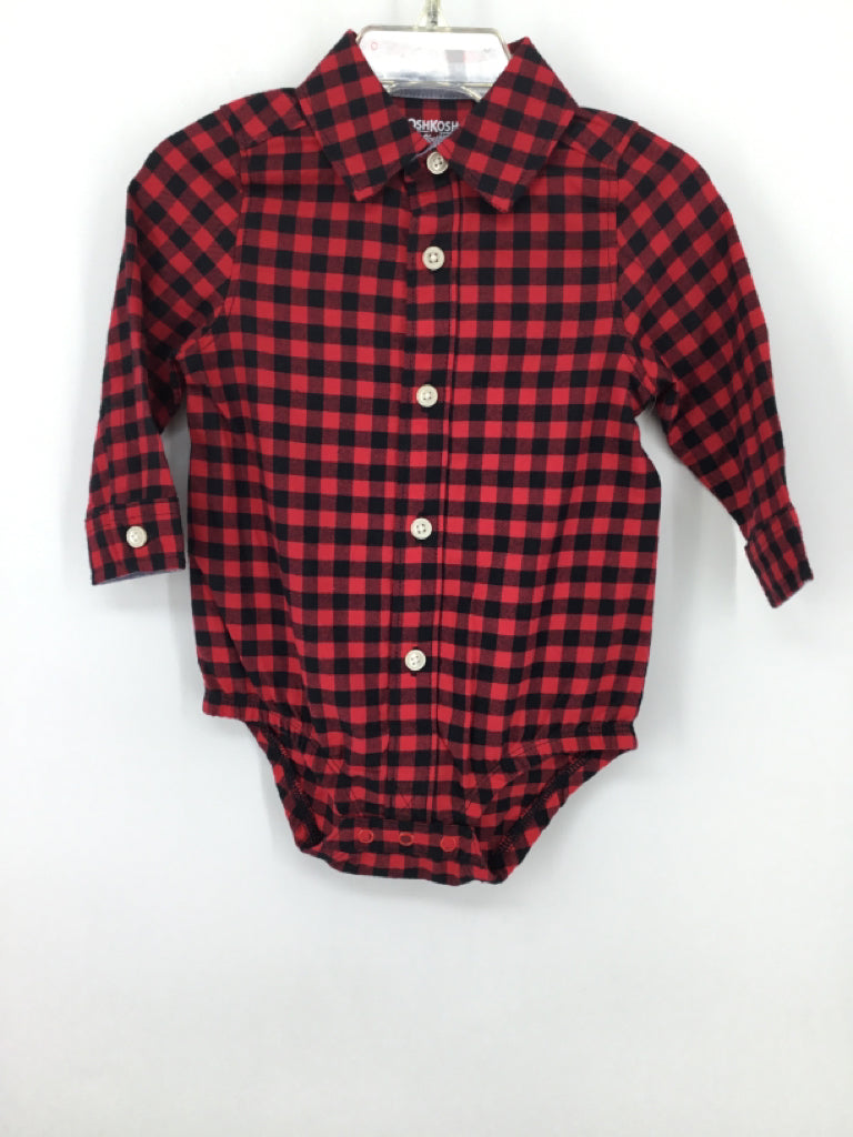 OshKosh B'gosh Child Size 9 Months Red Onesie