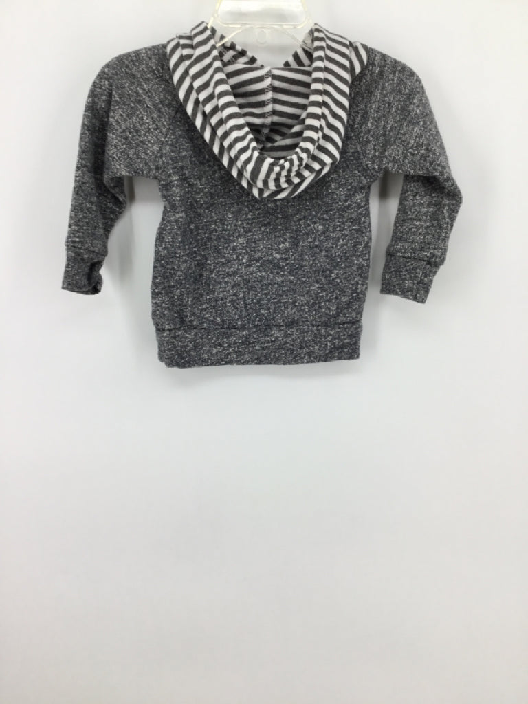 Lulu & Roo Child Size 6-12 Months Gray Print Shirt - boys