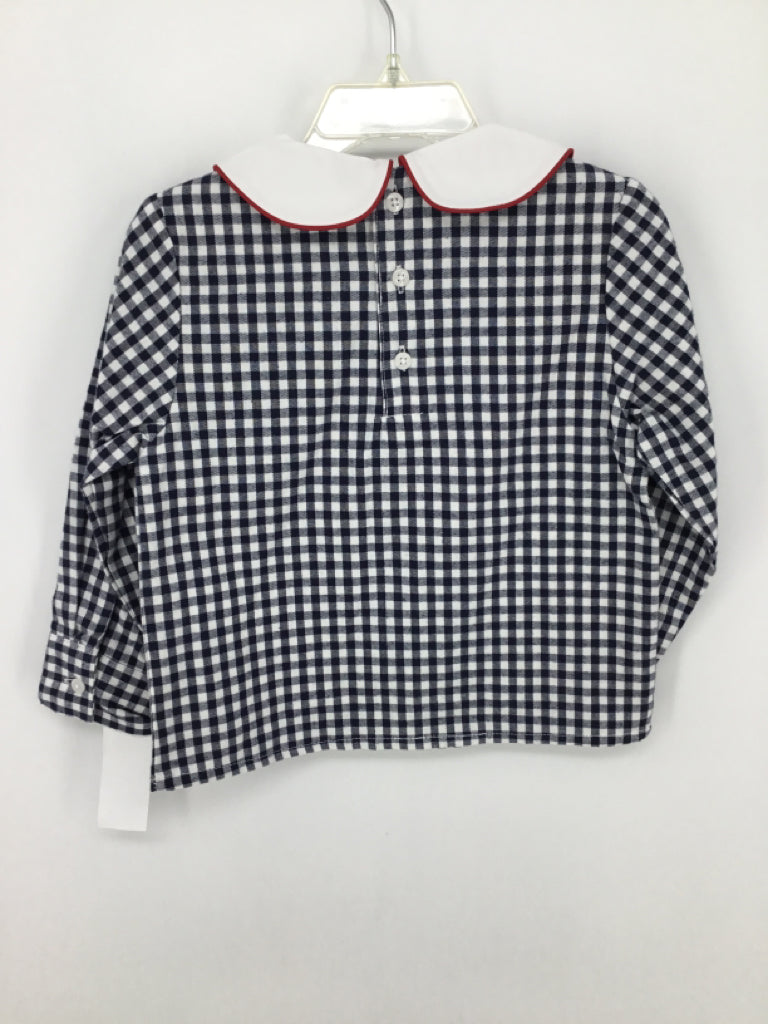 Edgehill Collection Child Size 2 Navy Christmas Shirt