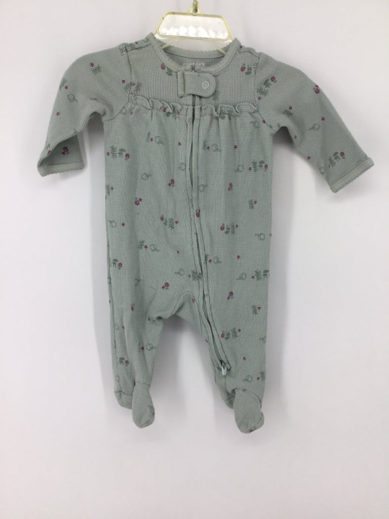 Just One You Made by Carters Child Size 3 Months Green Sleepers