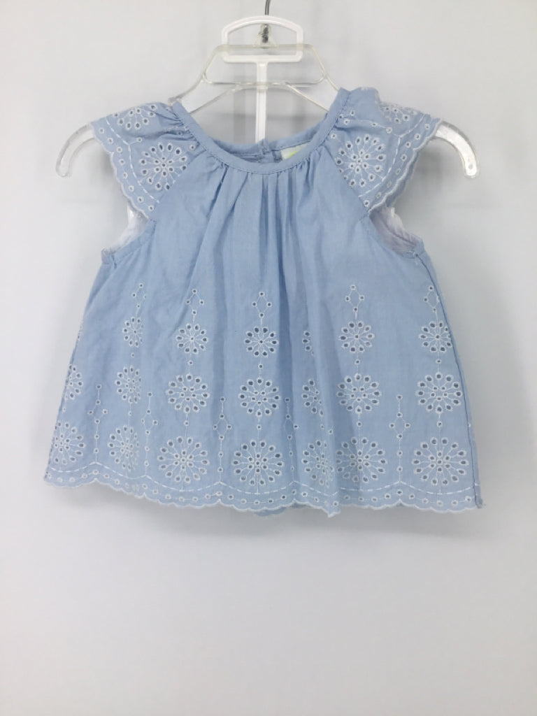 Little Me Child Size 6 Months Blue Outfit - girls