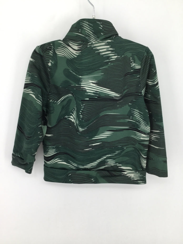 Adidas Child Size 2 Green Print Jacket - boys