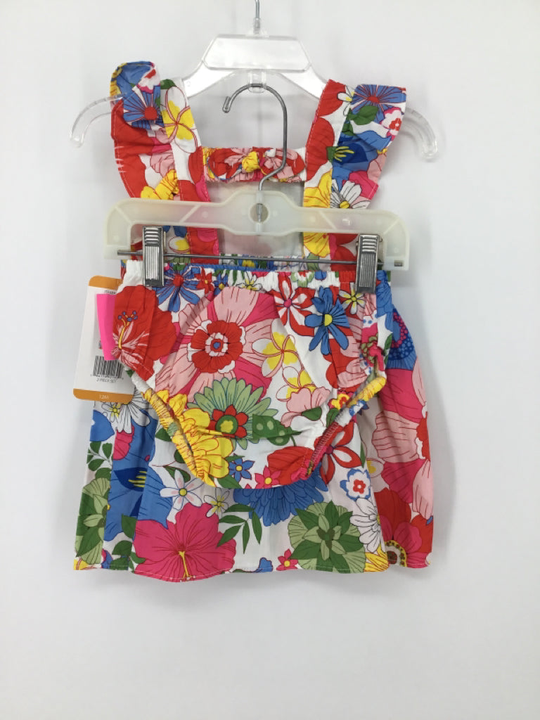 Counting Dasies Child Size 12 Months Multi-Color Dress - girls