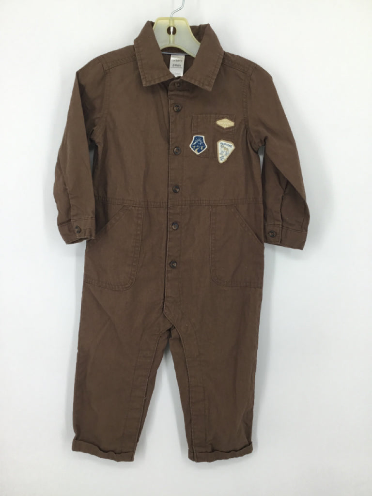 Carter's Child Size 24 Months Brown Solid Outfit - boys