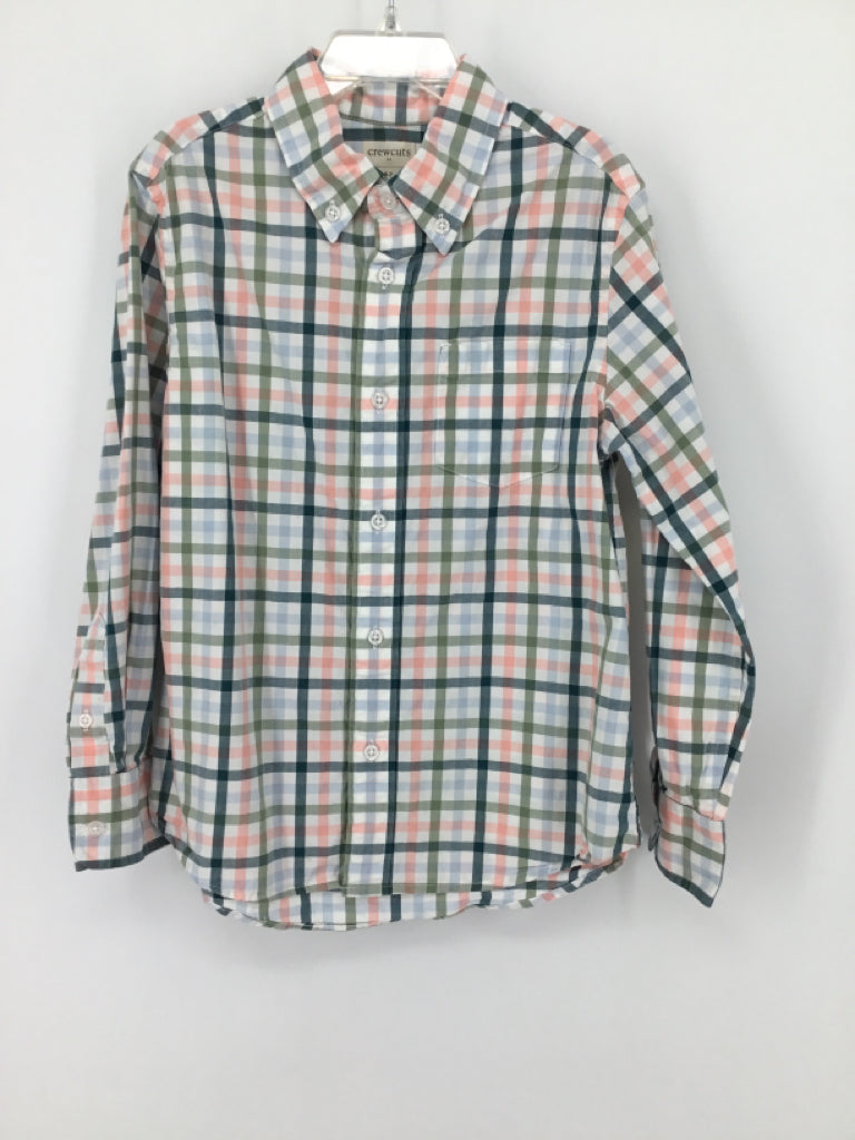 Crewcuts Child Size 6 Multi-Color Checkered Shirt - boys