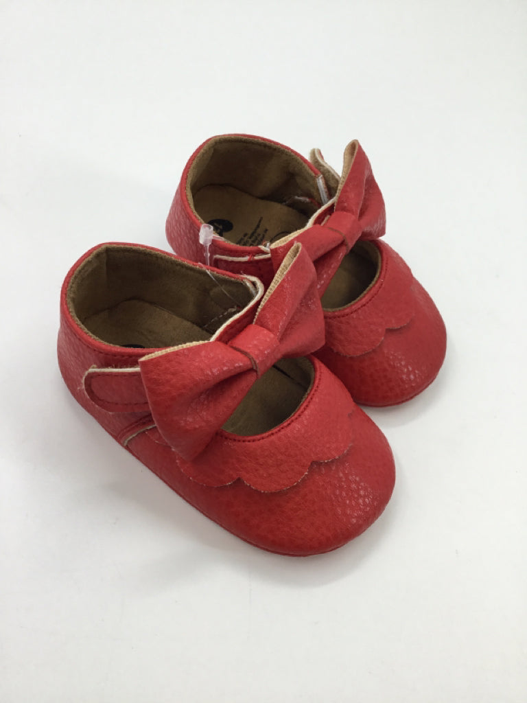 Myggpp Child Size 4 Toddler Red Baby/Walker Shoes