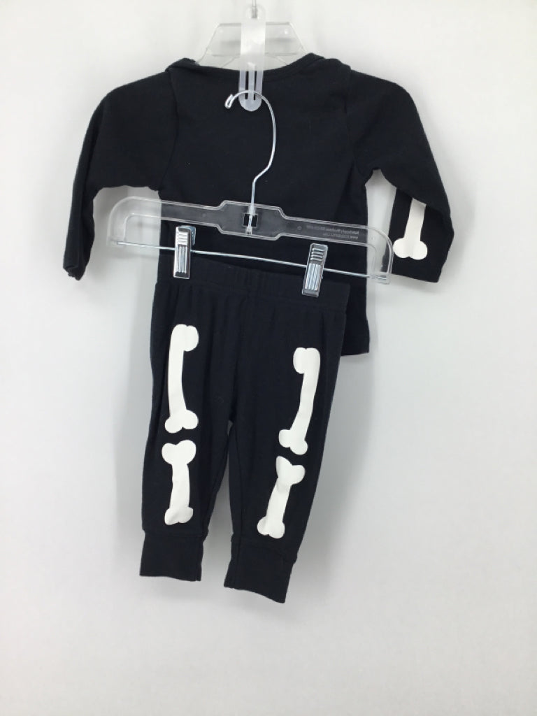 Child of Mine Child Size 3-6 Months Black Halloween Pajamas