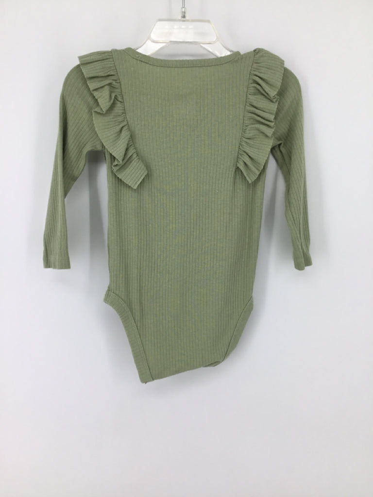 Cat & Jack Child Size 12 Months Green Onesie