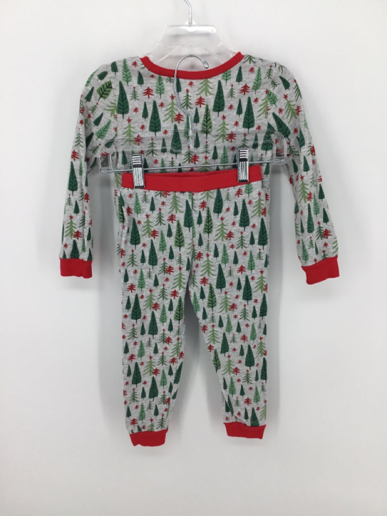 Mudpie Child Size 24 Months Gray Christmas Pajamas