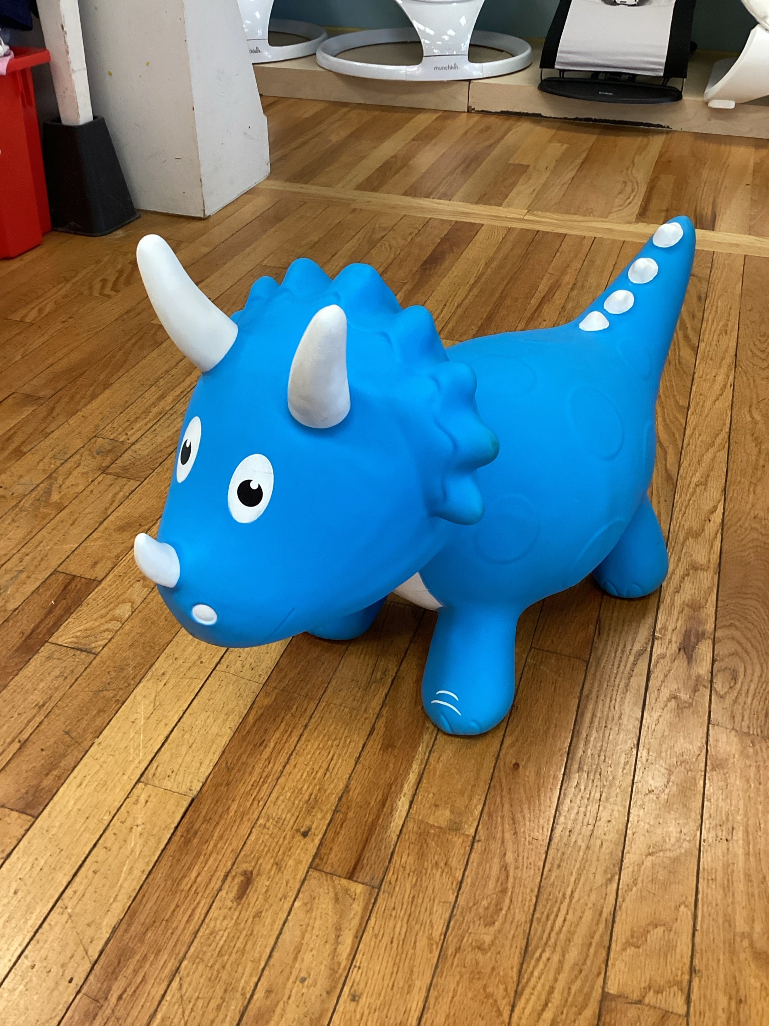Blue Bouncy Ride on Dinosaur