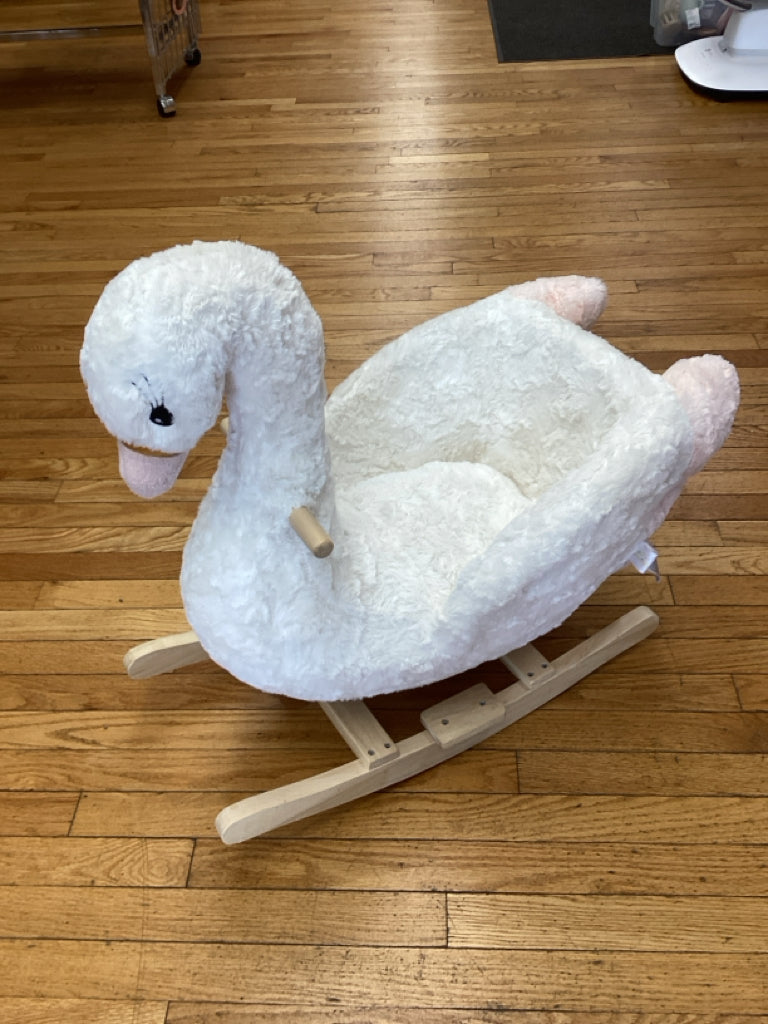 Soft Landing Sit-in Character Rocker - Swan