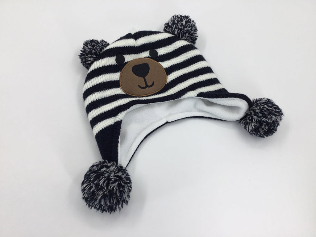 Langzhen Child Size 6-12 Months Navy Stripe Hats - boys