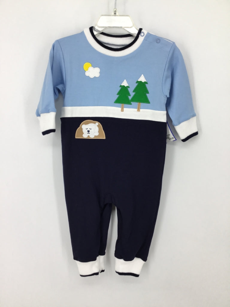 Florence Eiseman Child Size 12 Months Blue Embellished Outfit - boys