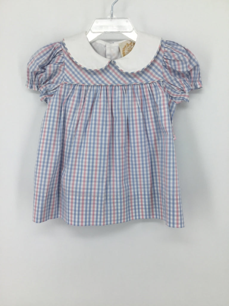 The Beaufort Bonnet Co Child Size 6-12 Months Blue Dress - girls