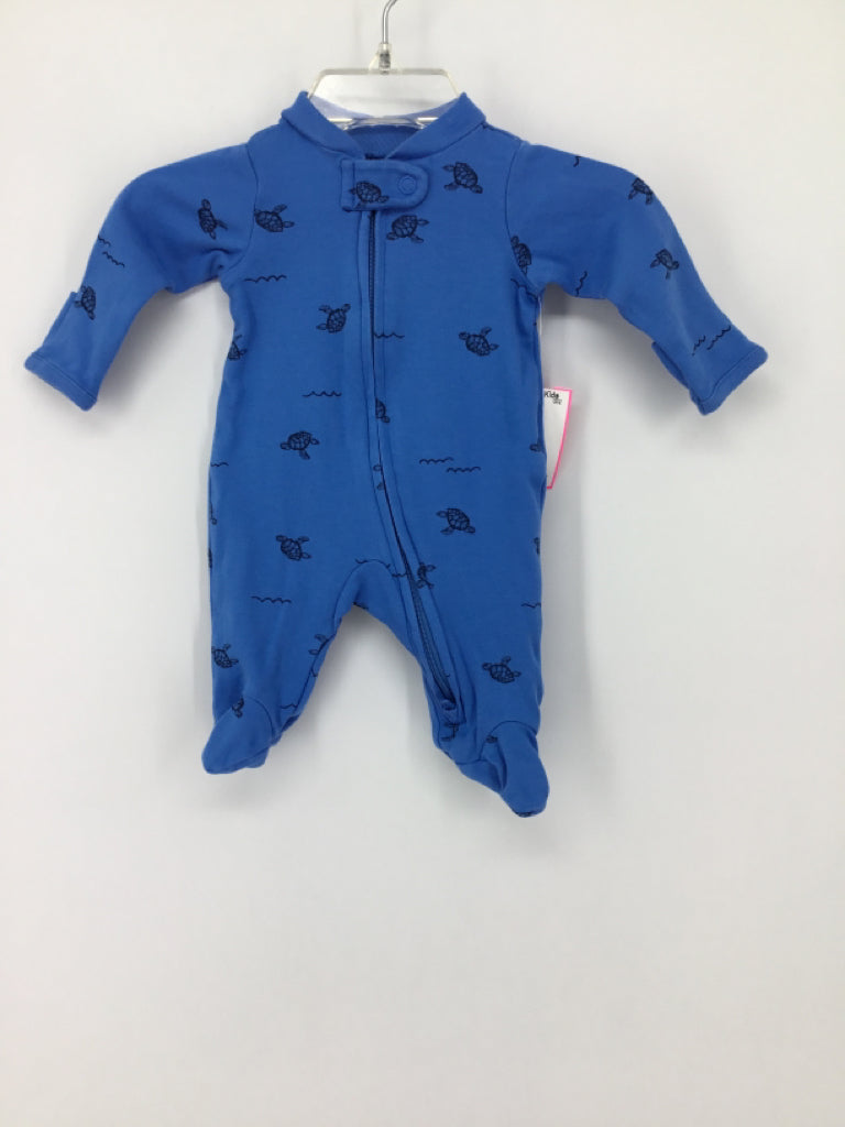 Child of Mine Child Size Preemie Blue Sleepers