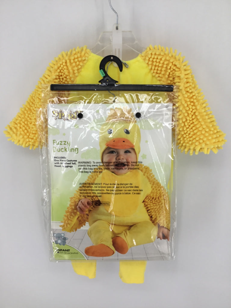 Spirit Child Size 12-18 Months Yellow Fuzzy Duckling Halloween Costume