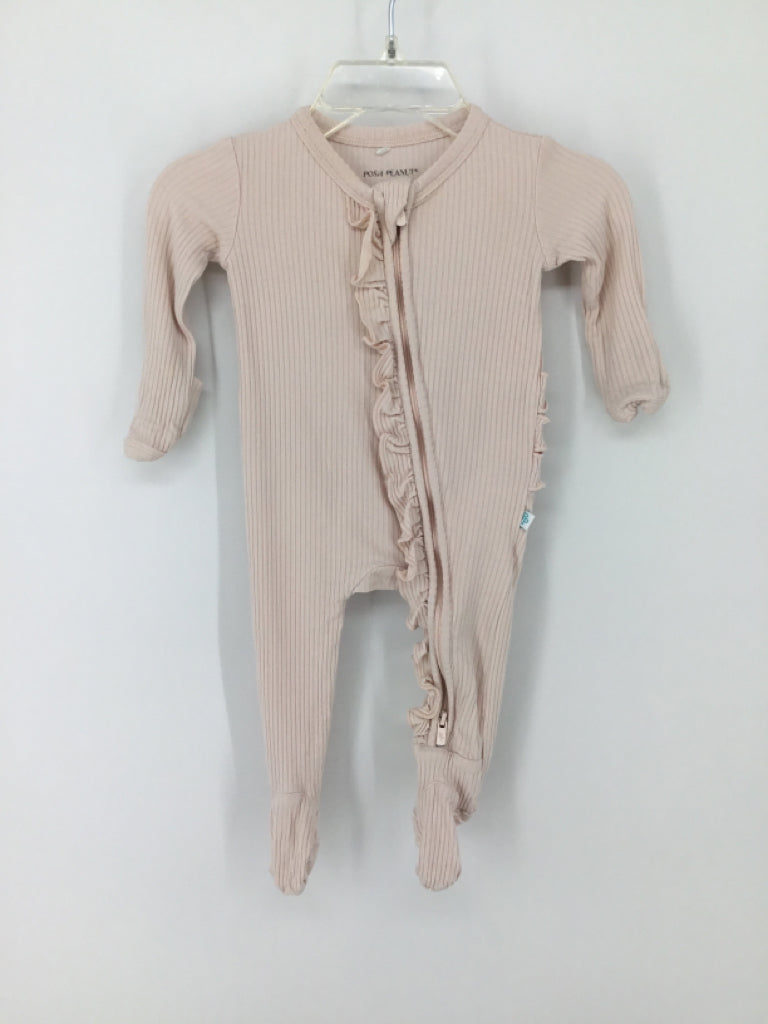 Posh Peanut Child Size Newborn Pink Sleepers