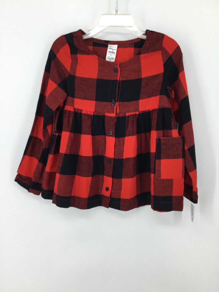 Carter's Child Size 4 Red Shirt - girls