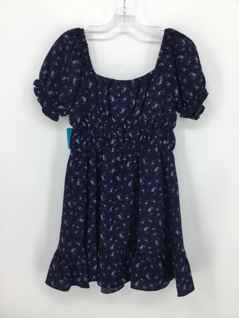 Treasure & Bond Child Size 8 Navy Dress - girls