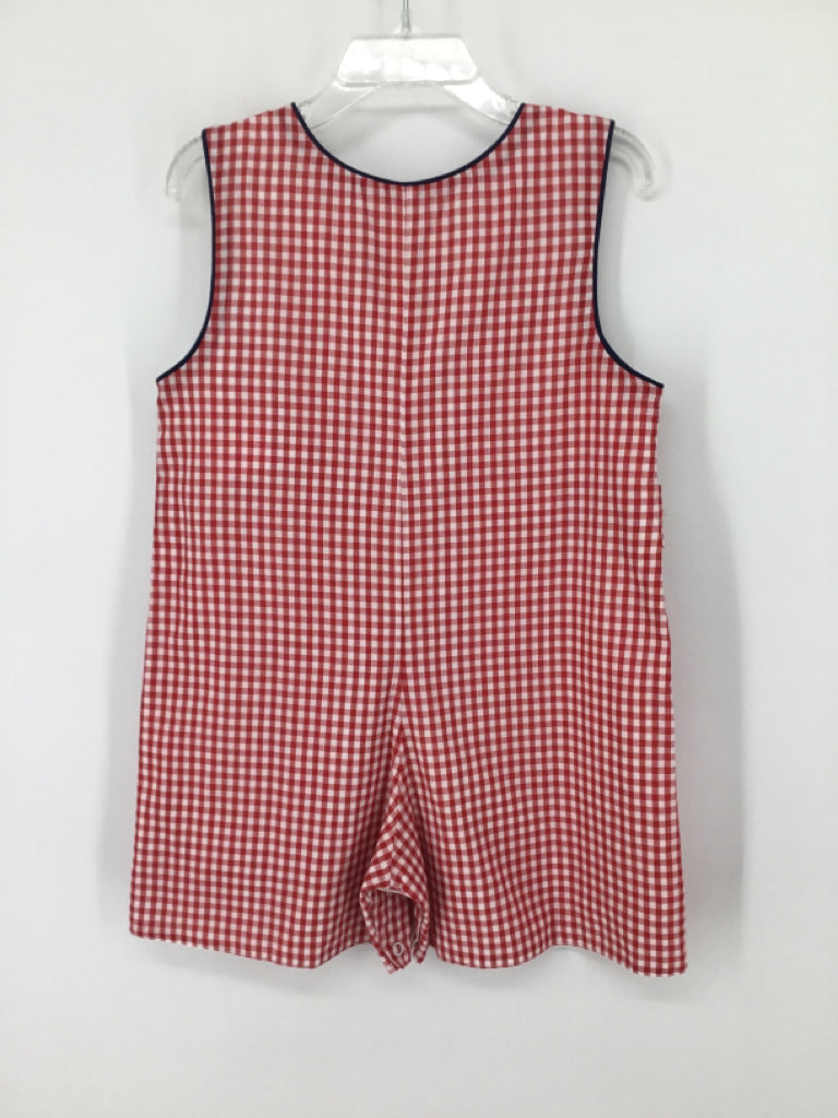 The Proper Peony Child Size 3 Red Gingham Outfit - boys
