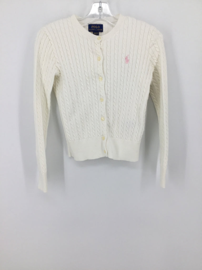 Ralph Lauren Child Size 8 White Sweater - girls