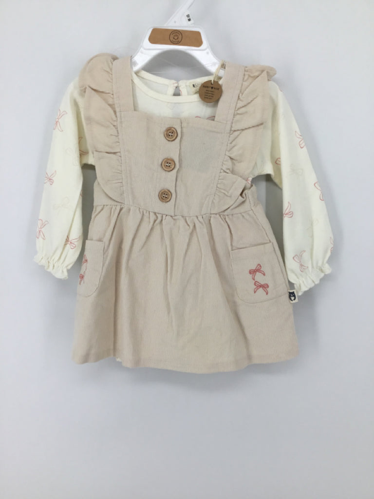 Rabbit + Bear Child Size 12 Months Red Dress - girls
