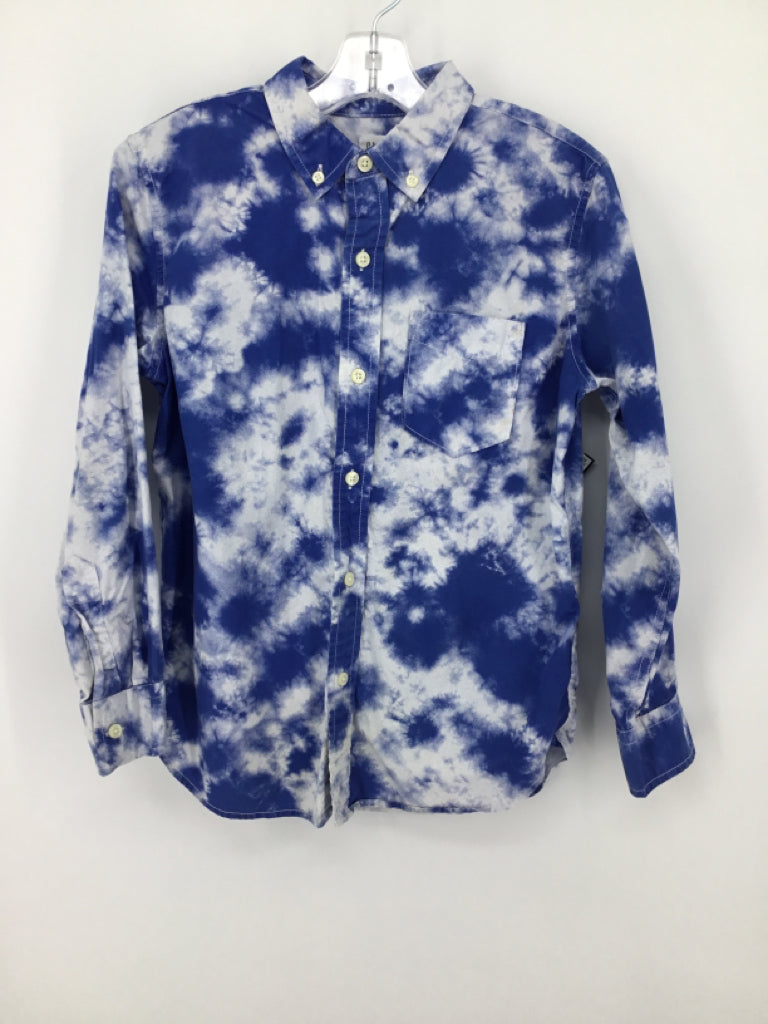 Gap Kids Child Size 10 Blue Print Shirt - boys