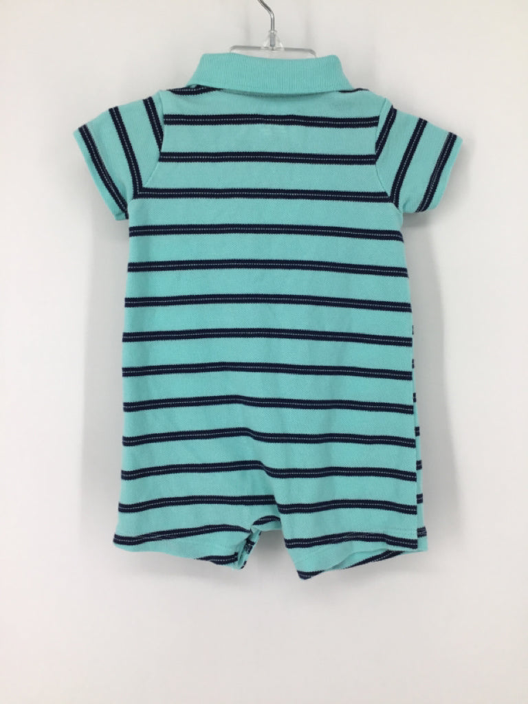 Carter's Child Size 6 Months Blue Stripe Outfit - boys