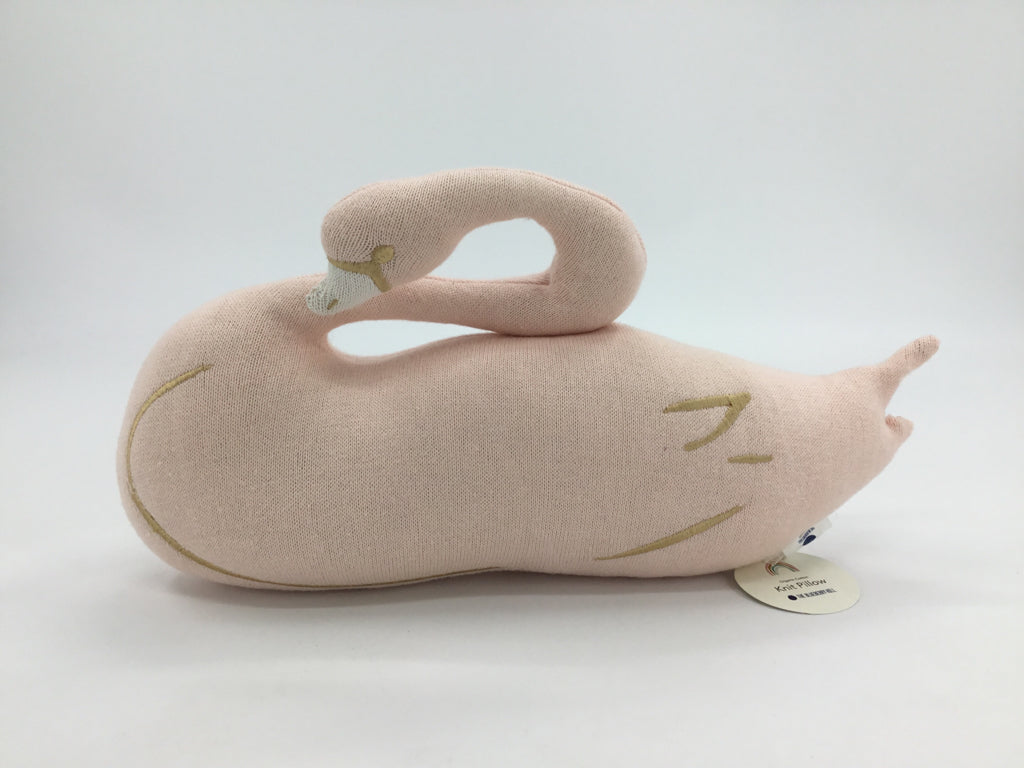 The Blueberry Hill Pink Swan Pillow