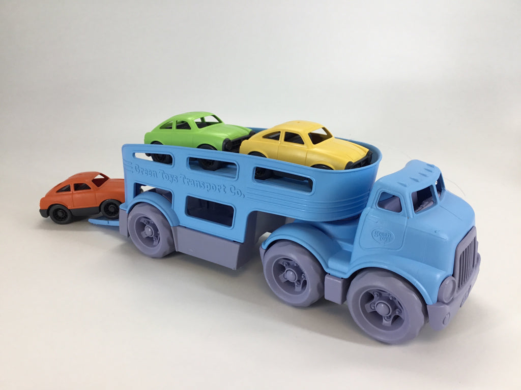 Green Toys Car Carrier Truck Set - Complete