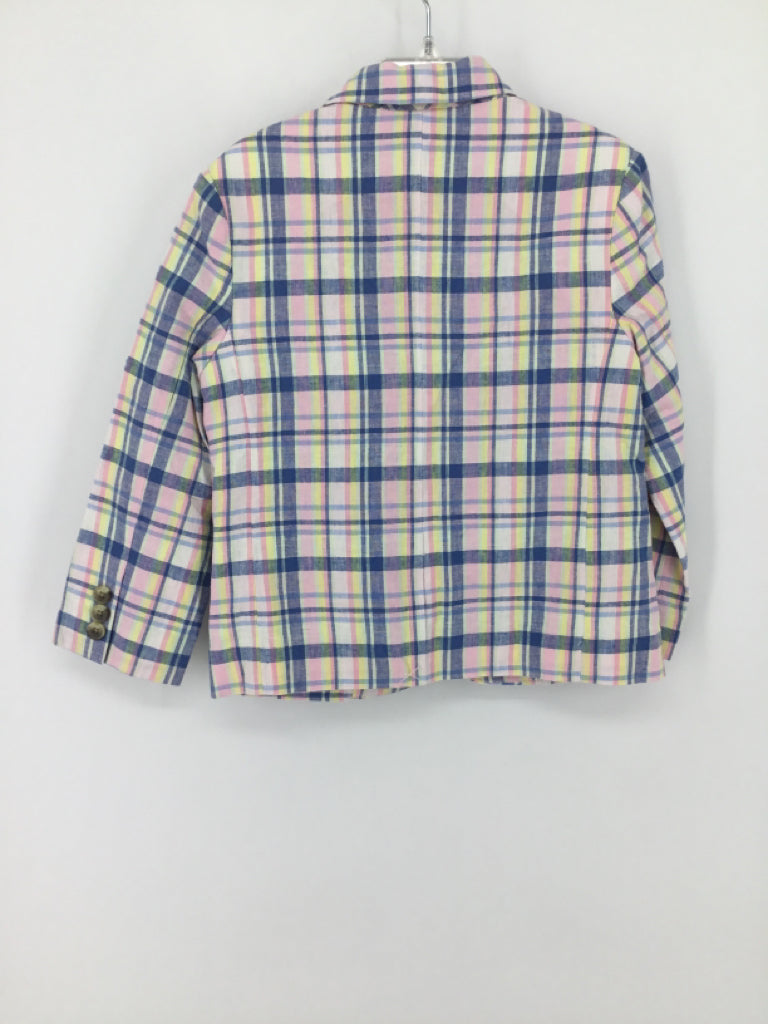 Janie and Jack Child Size 4 Multi-Color Plaid Blazer - boys