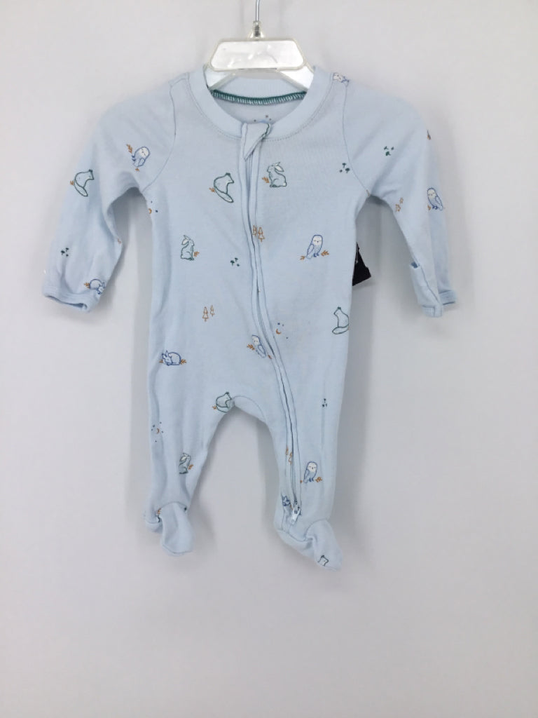 cloud island Child Size Newborn Blue Sleepers