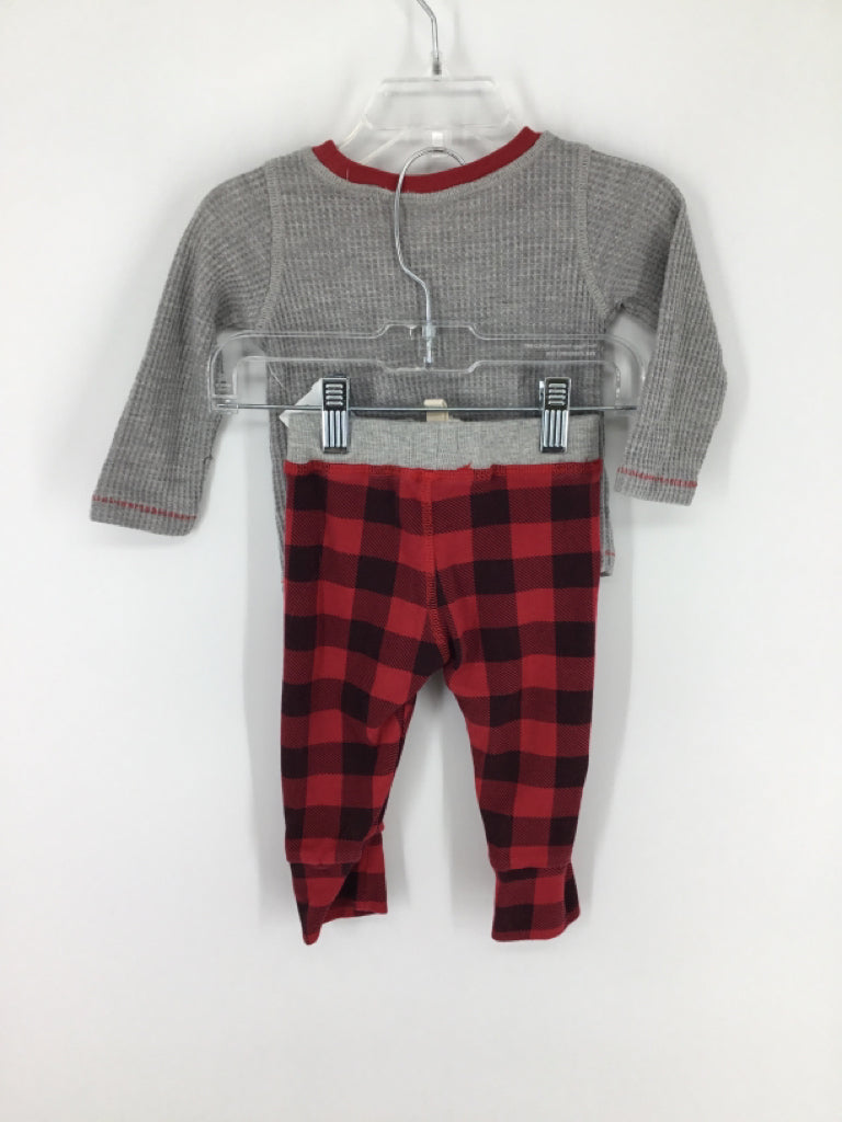 Mudpie Child Size 3-6 Months Red Christmas Outfit