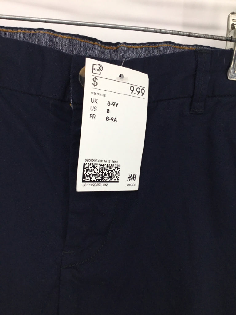 H & M Child Size 8 Navy Solid Shorts - boys