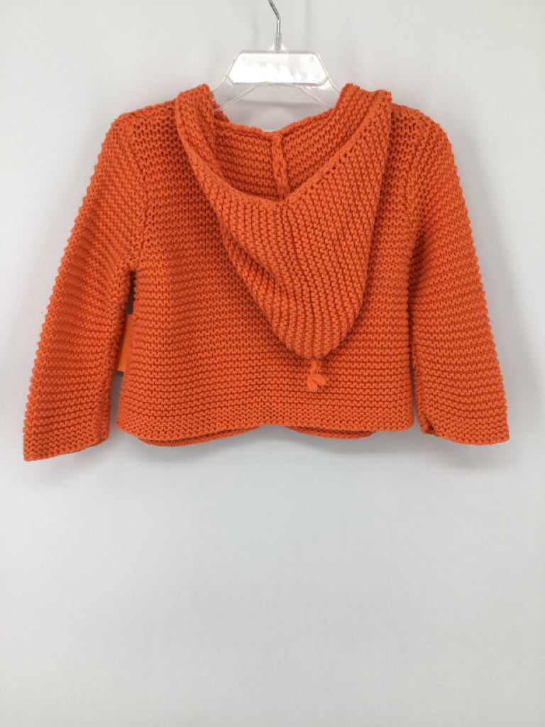 Stem Child Size 6 Months Orange Sweater - girls