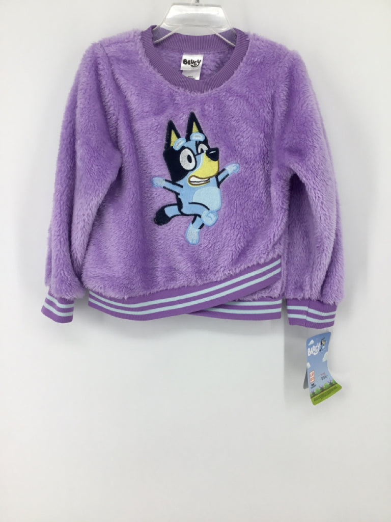 Bluey Child Size 4 Purple Sweatshirt - girls