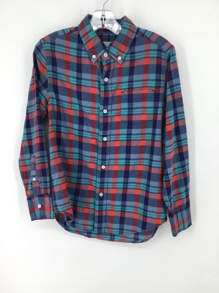 Crewcuts Child Size 10 Multi-Color Plaid Shirt - boys