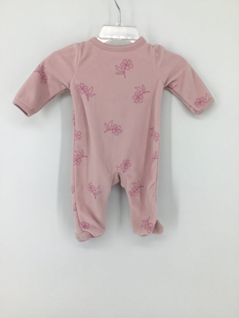 Child of Mine Child Size Newborn Pink Sleepers