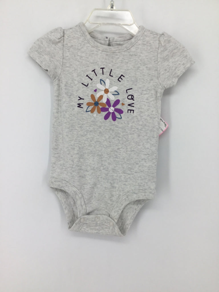 Carter's Child Size 12 Months Gray Onesie