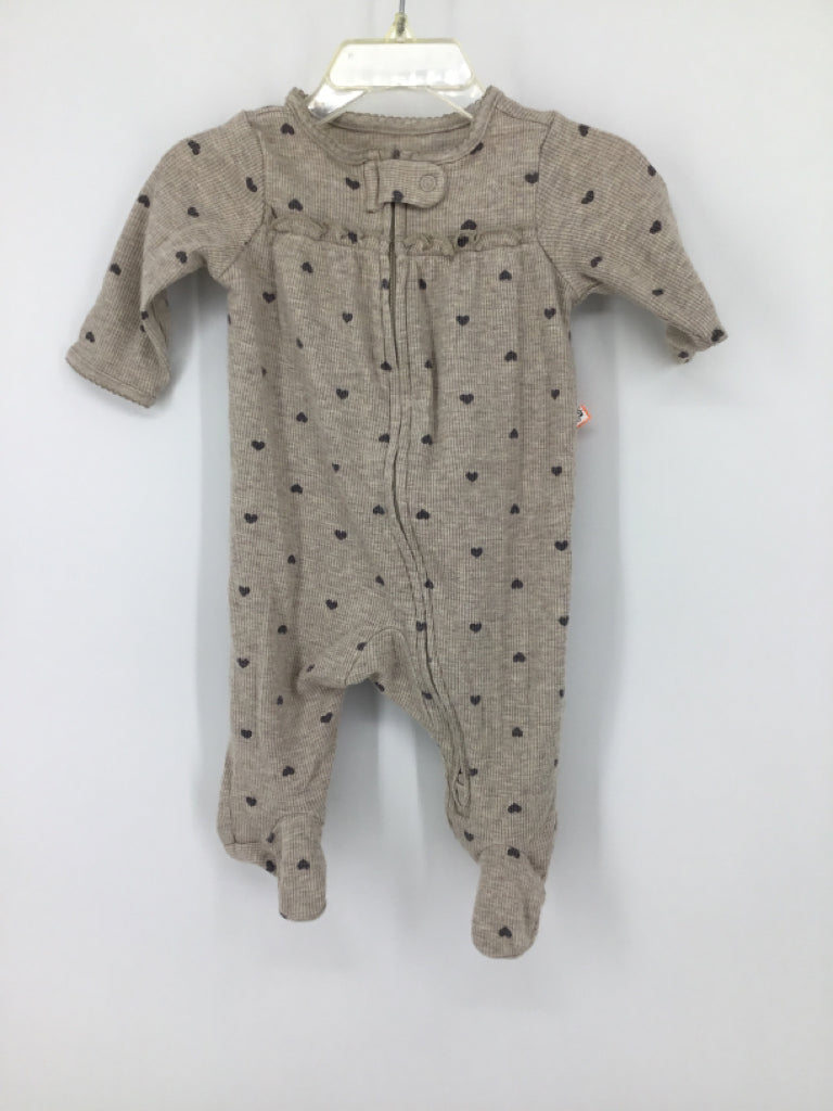 Just One You Made by Carters Child Size 3 Months Tan Sleepers