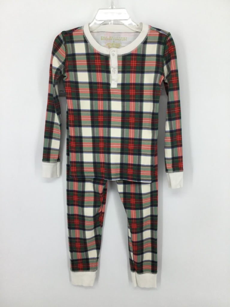 The Beaufort Bonnet Co Child Size 5 Green Plaid Pajamas - boys