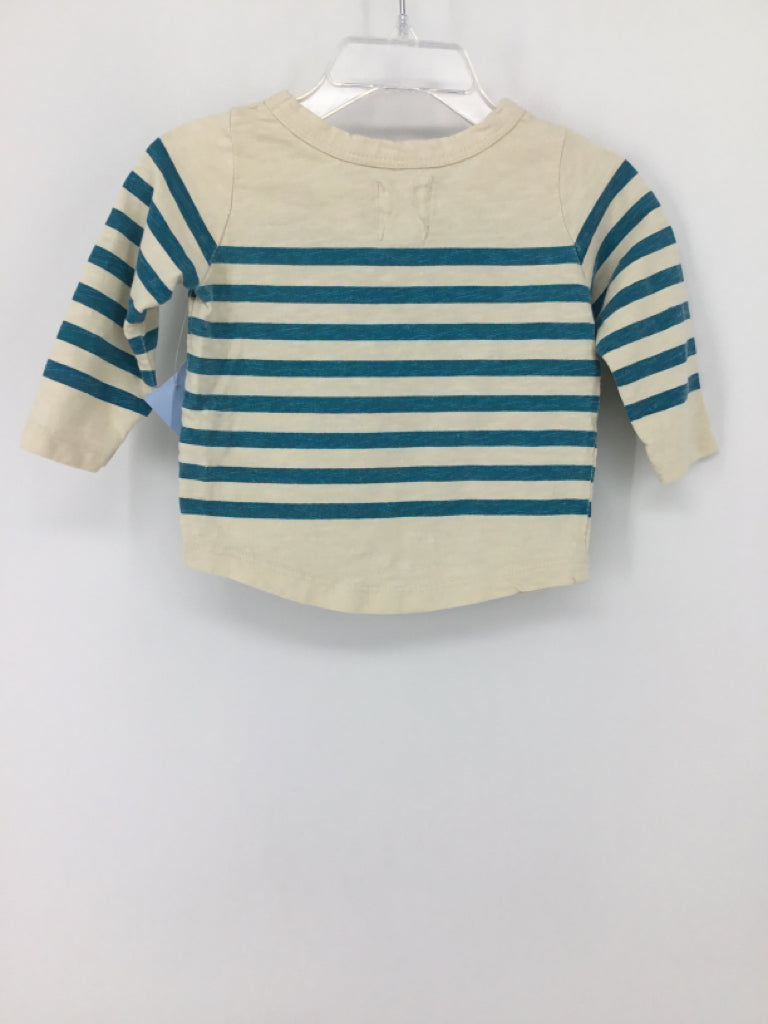 peek Child Size 3-6 Months Teal Shirt - girls