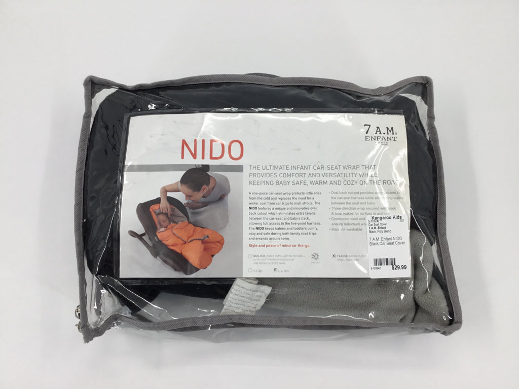 7 A.M. Enfant NIDO Black Car Seat Cover