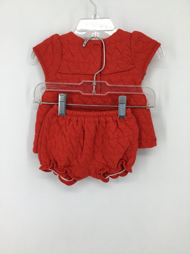 Janie and Jack Child Size 0-3 Months Red Outfit - girls