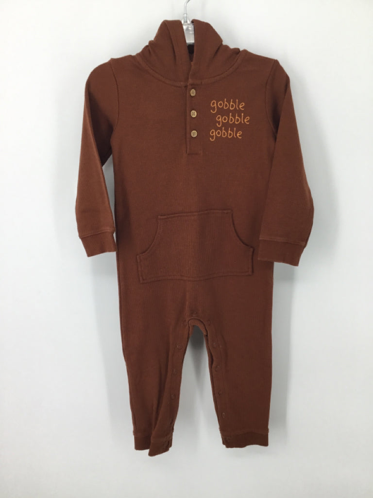 Carter's Child Size 24 Months Brown Thanksgiving Outfit