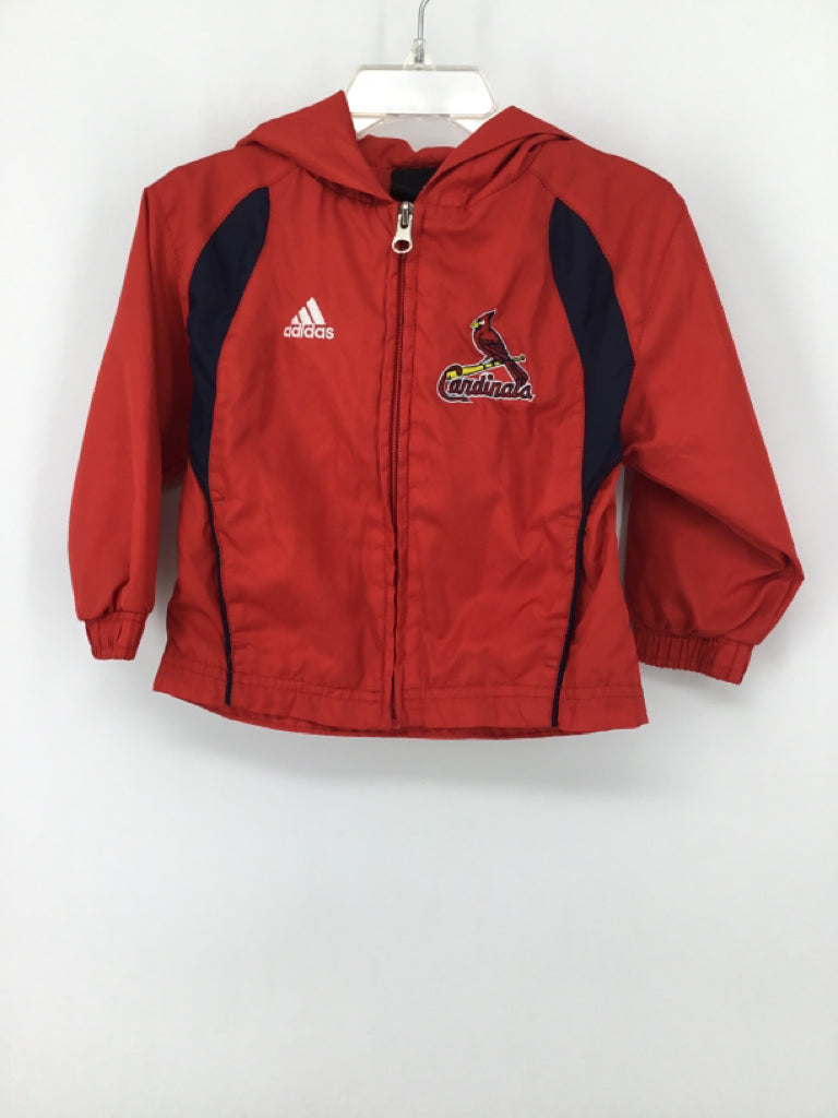 Adidas Child Size 2 Red Cardinals Jacket - boys